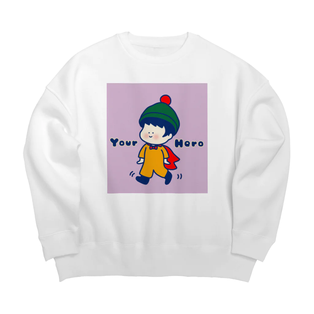 Kana's yururi ギャラリーの君のヒーロー！ Big Crew Neck Sweatshirt