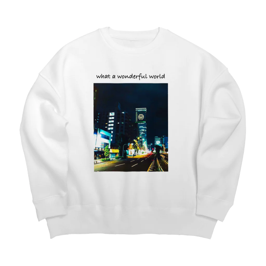 Micky66のwhat a wonderful world Big Crew Neck Sweatshirt