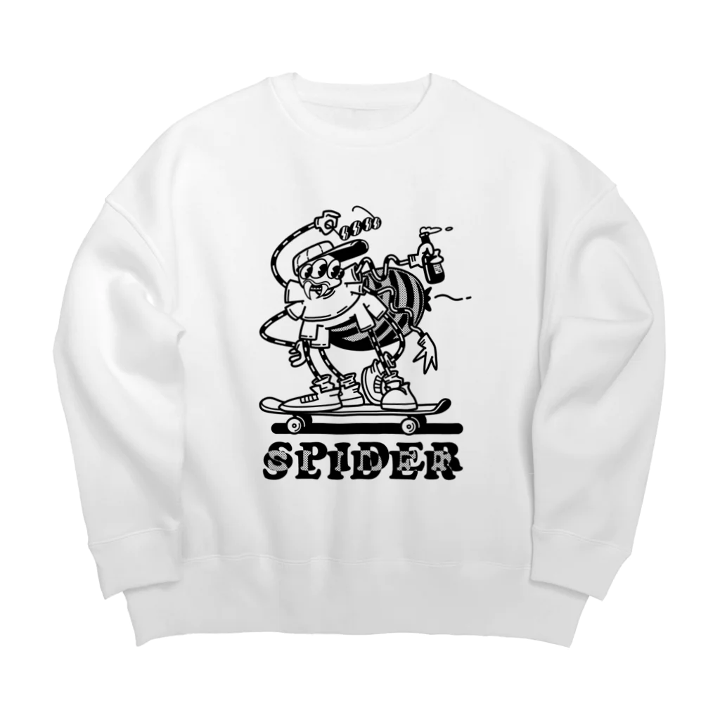 nidan-illustrationの"SPIDER SLIDER" Big Crew Neck Sweatshirt