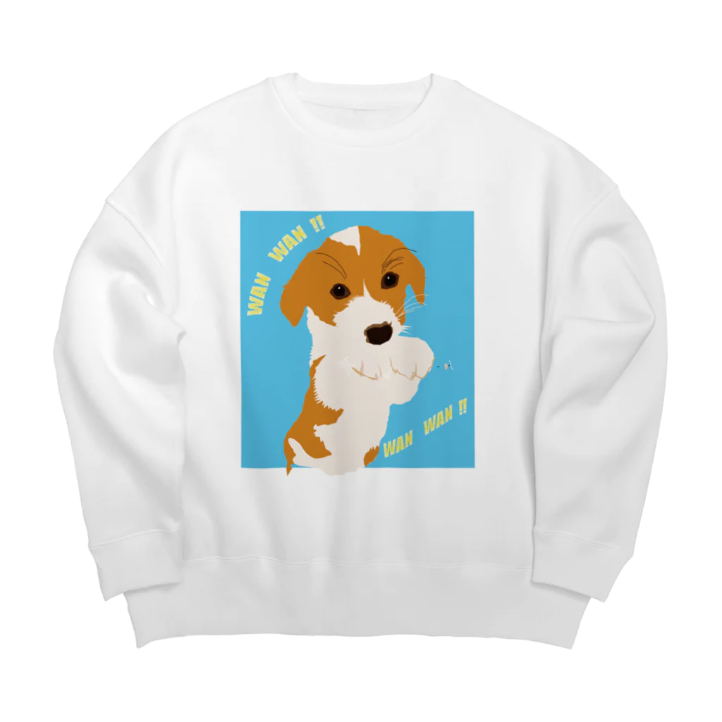 burijinaのコーギー犬 Big Crew Neck Sweatshirt