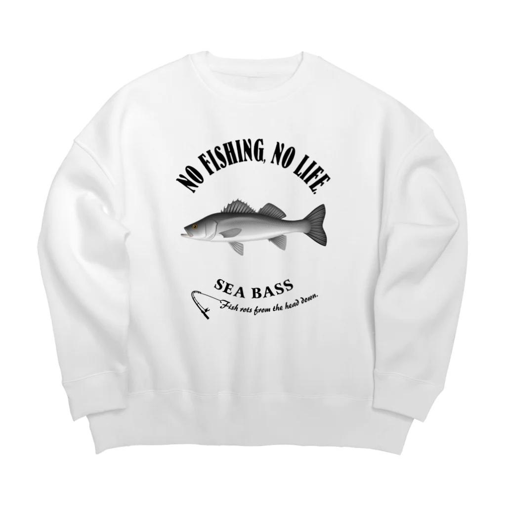 猫と釣り人のSUZUKI_EB_2CW Big Crew Neck Sweatshirt