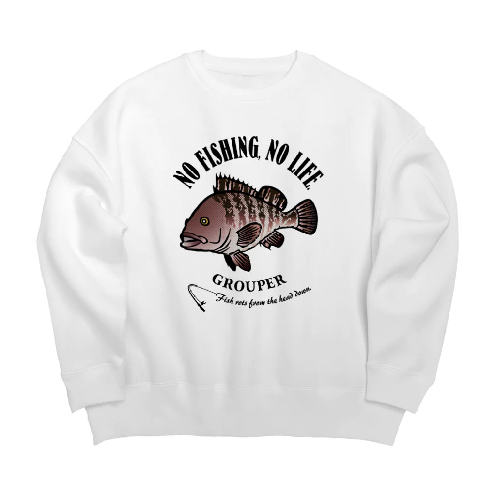 猫と釣り人のMAHATA_EB_1CW Big Crew Neck Sweatshirt