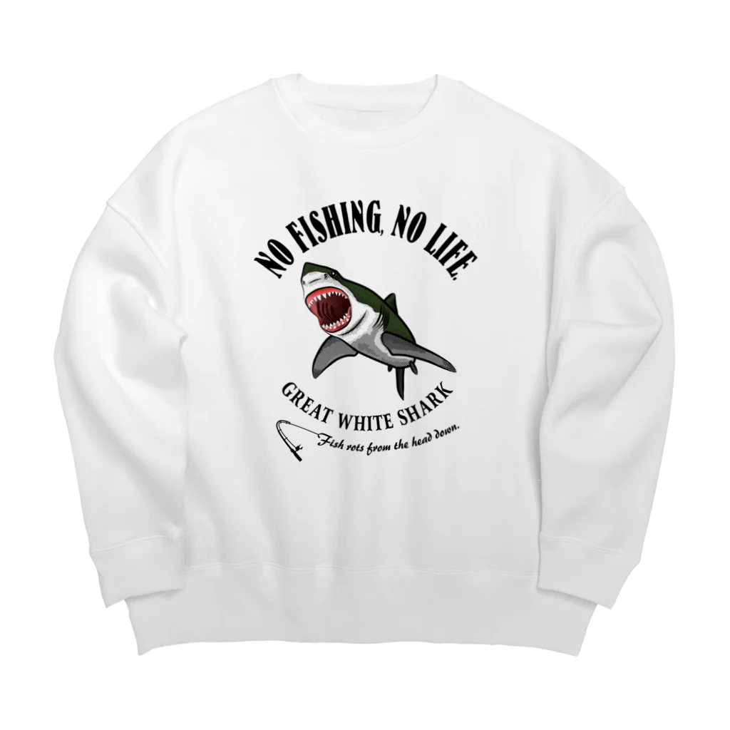 猫と釣り人のSAME_EB_1CW Big Crew Neck Sweatshirt