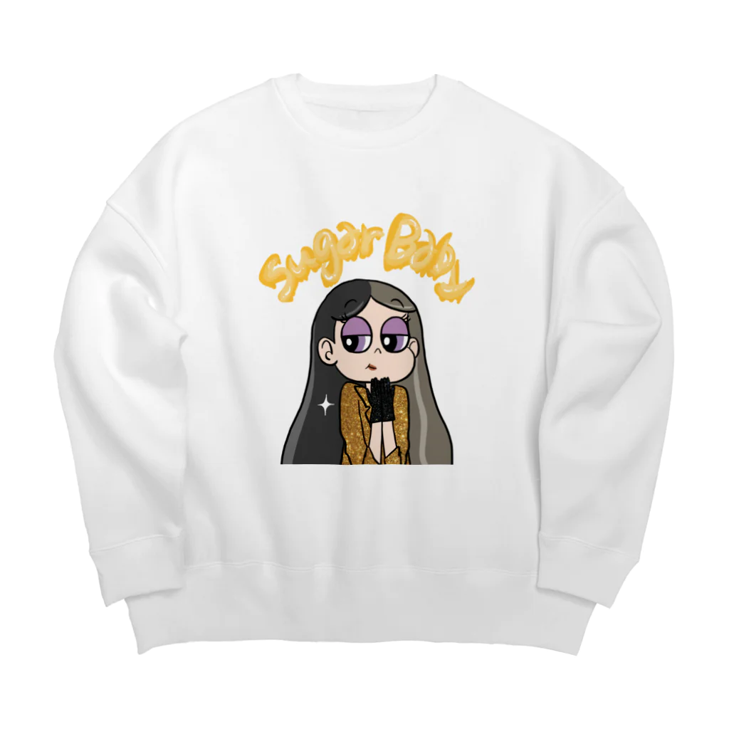 えるべびしょっぷのしゅがべびT Big Crew Neck Sweatshirt