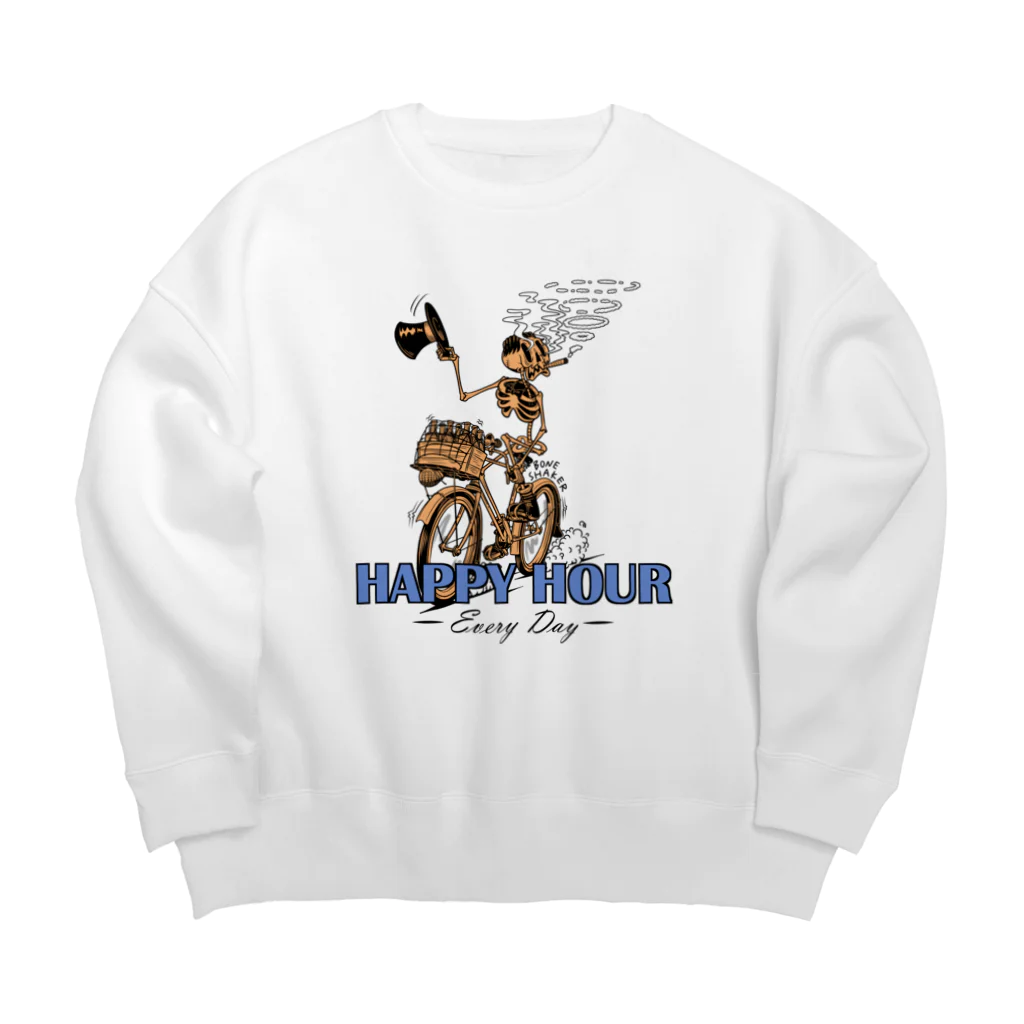 nidan-illustrationの"HAPPY HOUR"(clr) #1 Big Crew Neck Sweatshirt