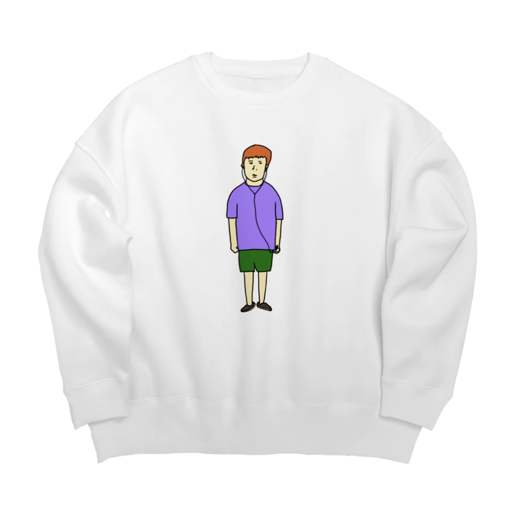 しゃい君🍬のしゃい君 Big Crew Neck Sweatshirt