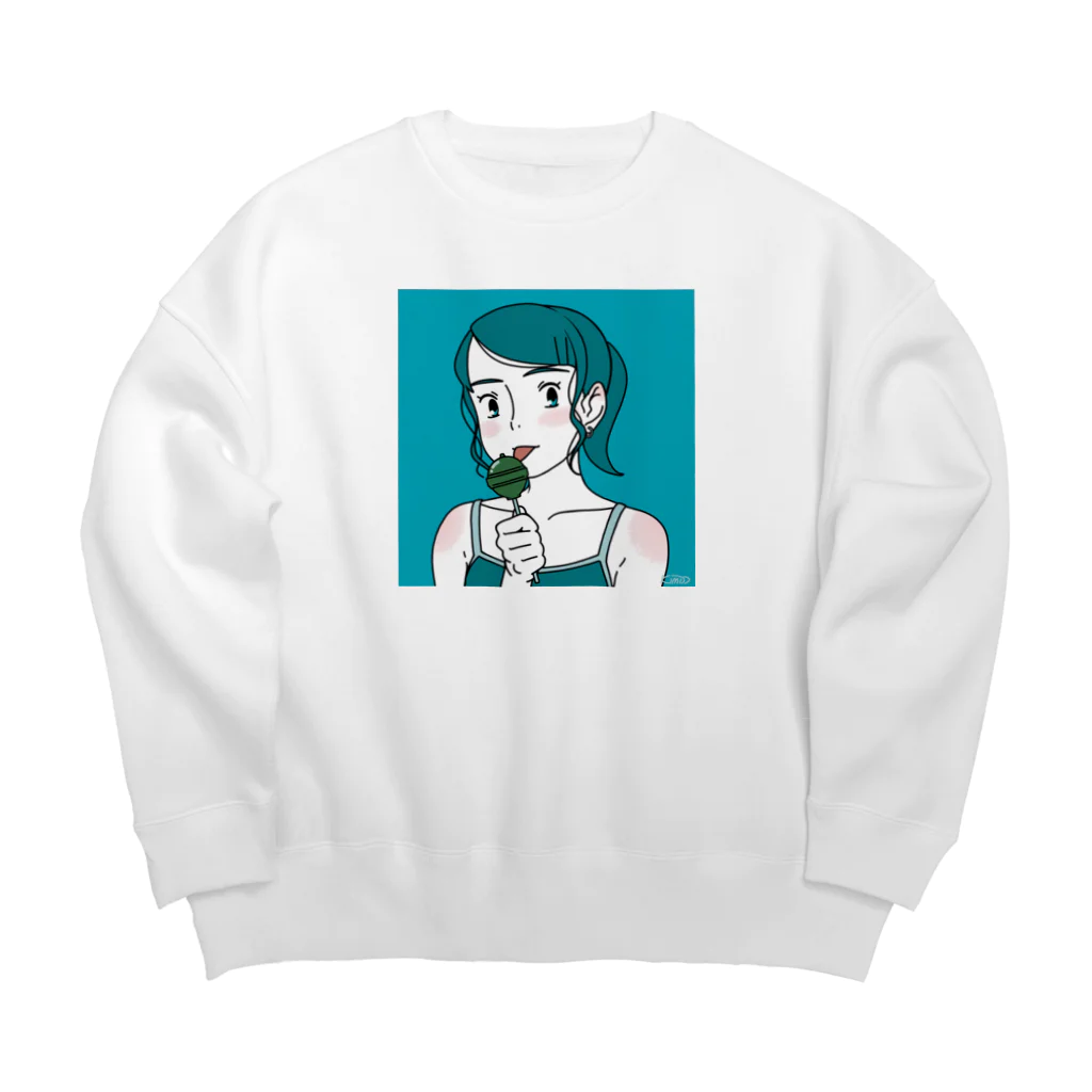 Kimi≫のスフェアきゃんでー Big Crew Neck Sweatshirt