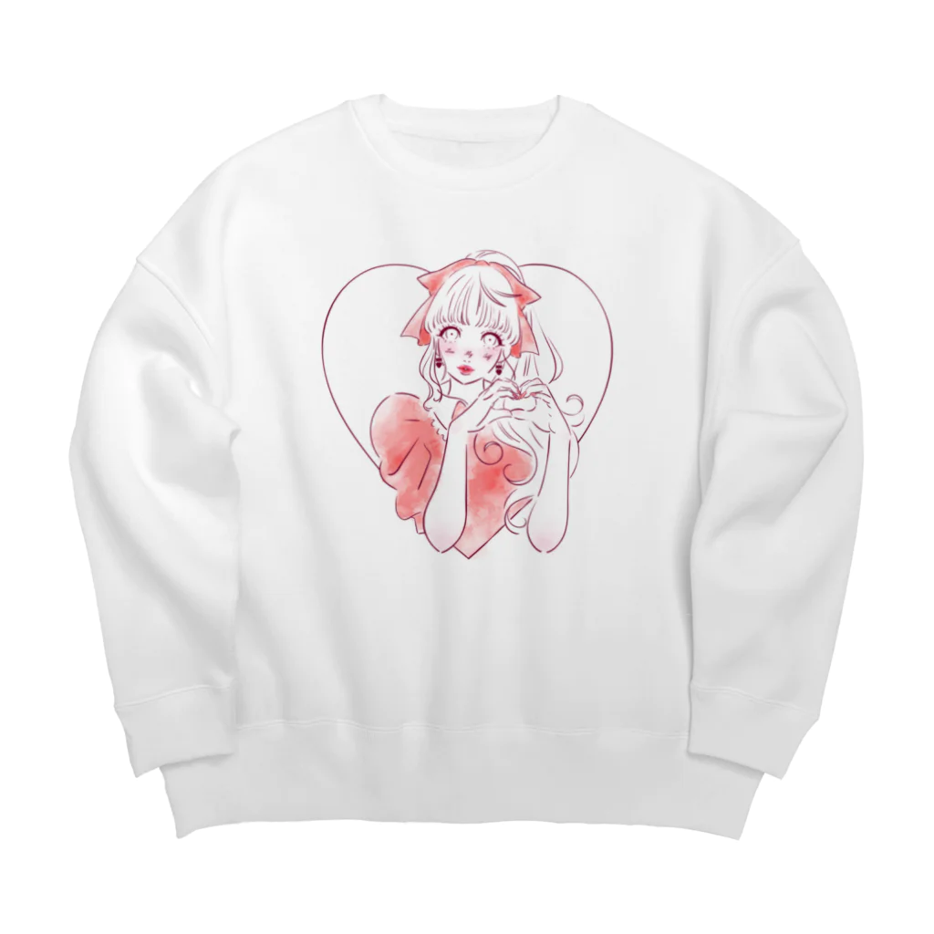 PLAYFULの自己肯定ガール_Make UP Big Crew Neck Sweatshirt