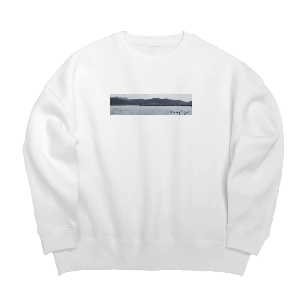 HFのHF 大波止 フォトプリント Big Crew Neck Sweatshirt