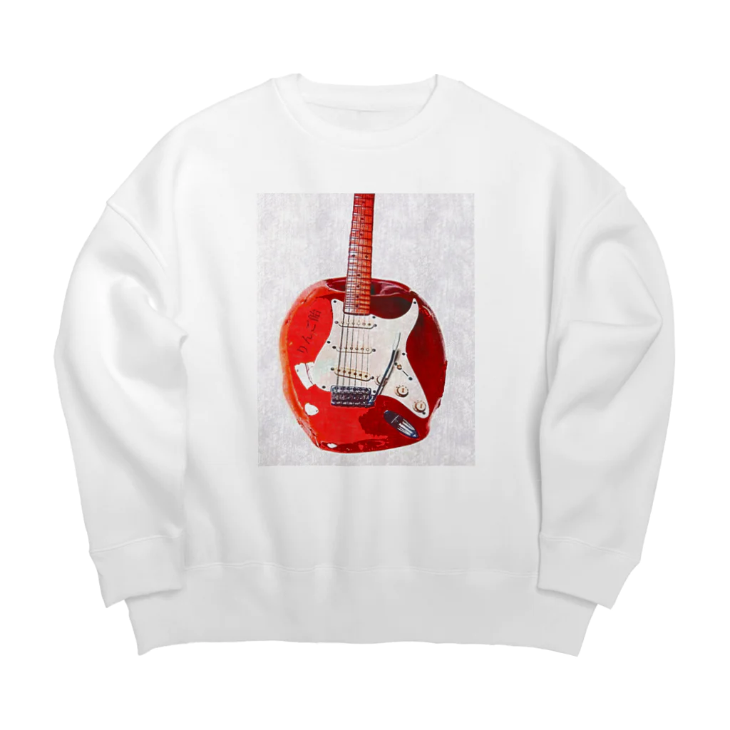 カエデのりんご飴のりんご飴 ギター　キャンディーアップルレッド ギター Big Crew Neck Sweatshirt