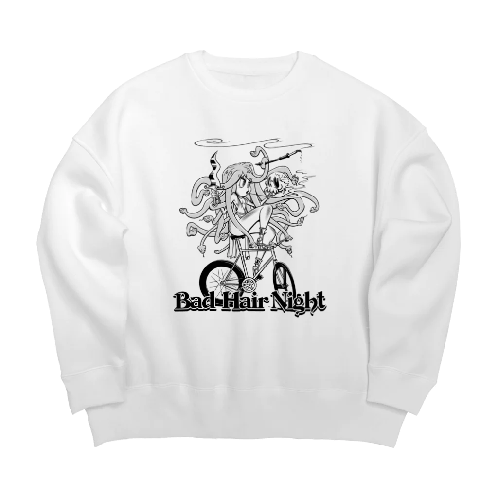 nidan-illustrationの“Bad Hair Night” Big Crew Neck Sweatshirt