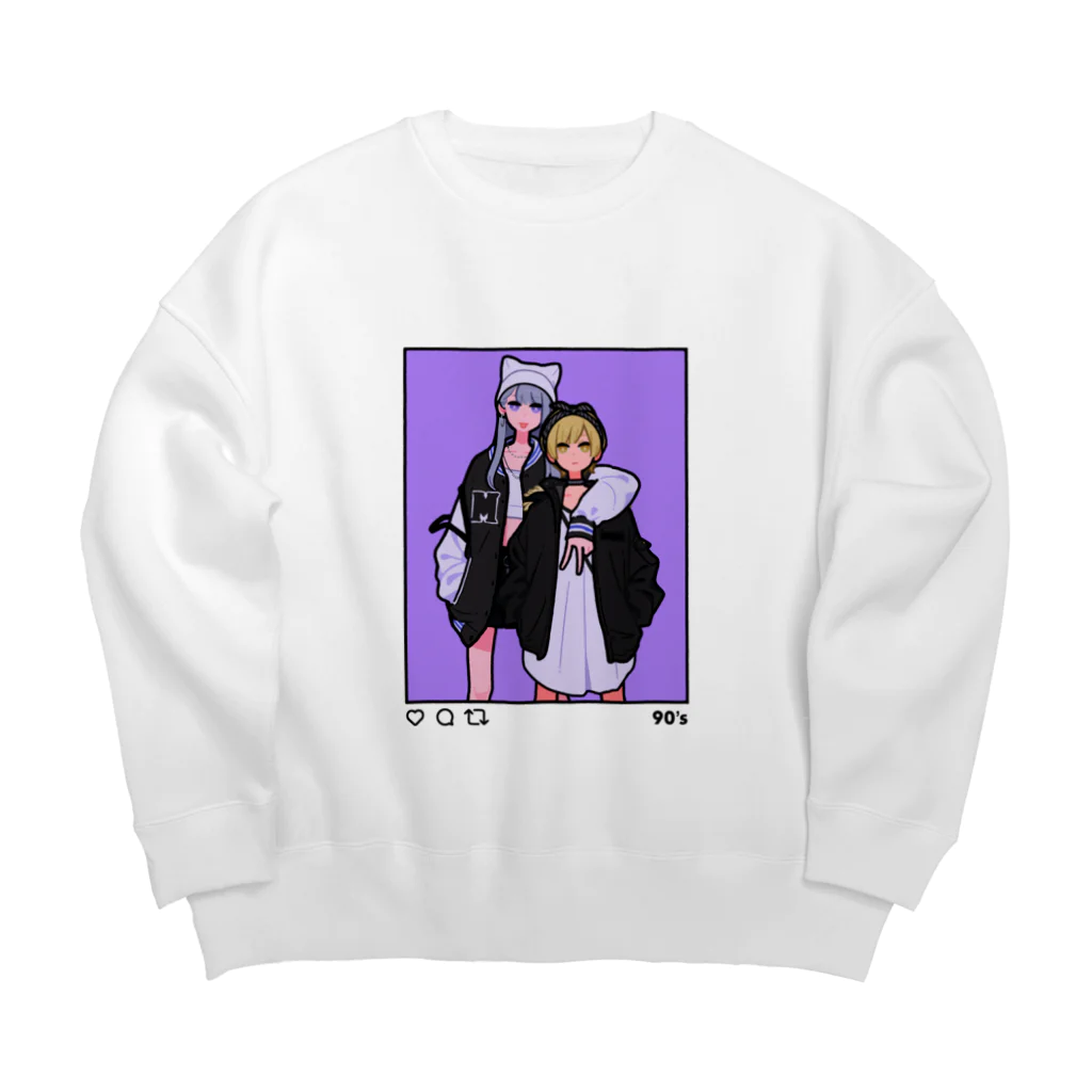 美好よしみの90's Girls Big Crew Neck Sweatshirt