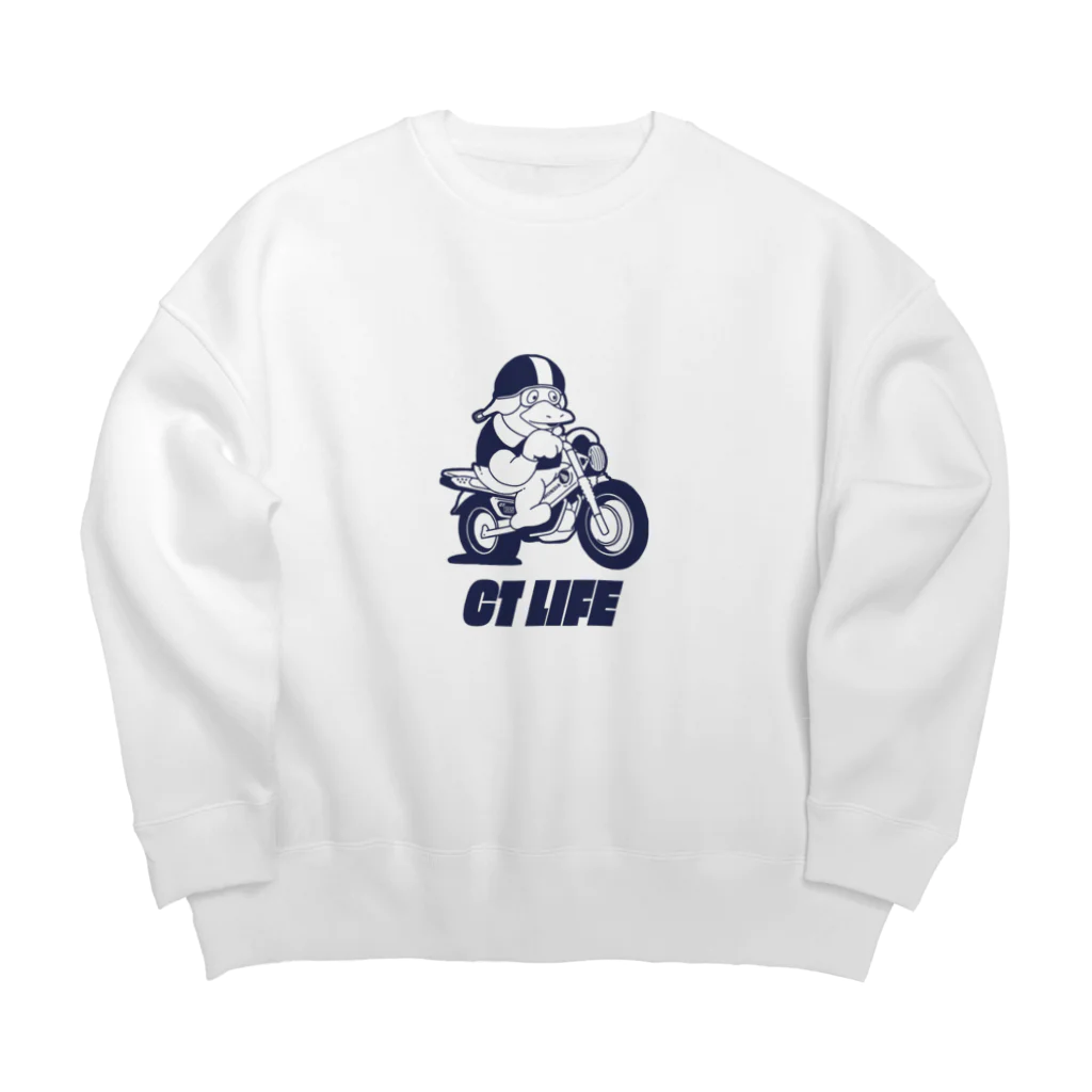 eight wood productsのCTバード Big Crew Neck Sweatshirt