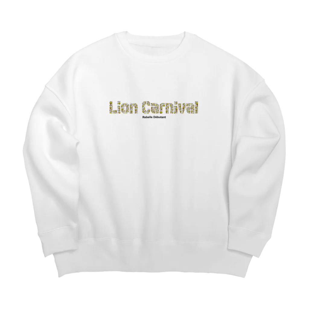 Rebelle DébutantのLion Carnival LogoOnly（淡色ver） Big Crew Neck Sweatshirt