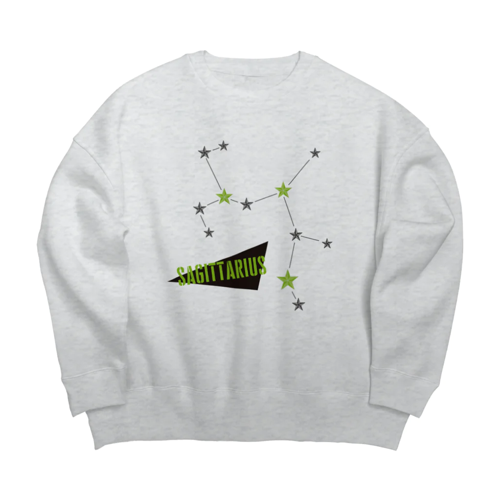 tomokomiyagamiのスタースタッズ星座　射手座 Big Crew Neck Sweatshirt