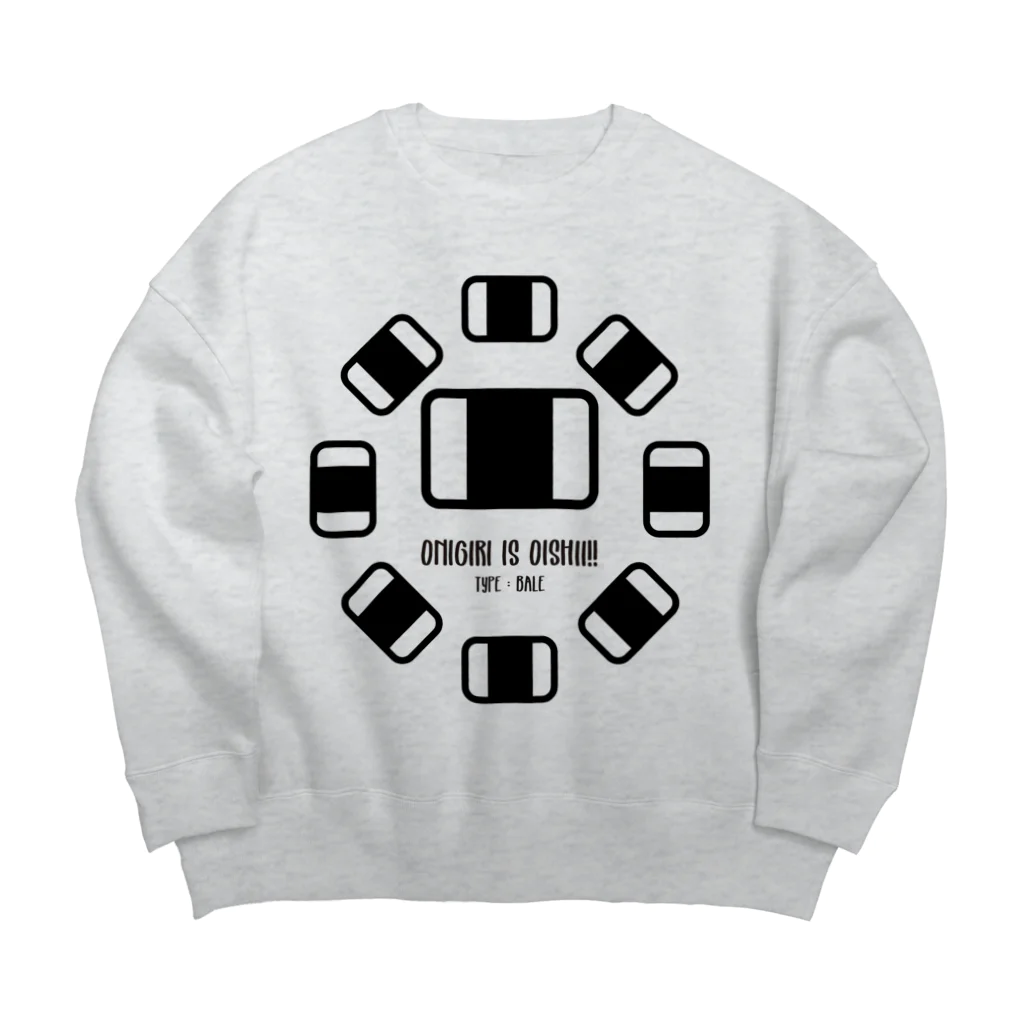 manaのONIGIRI is OISHII!!(俵) Big Crew Neck Sweatshirt