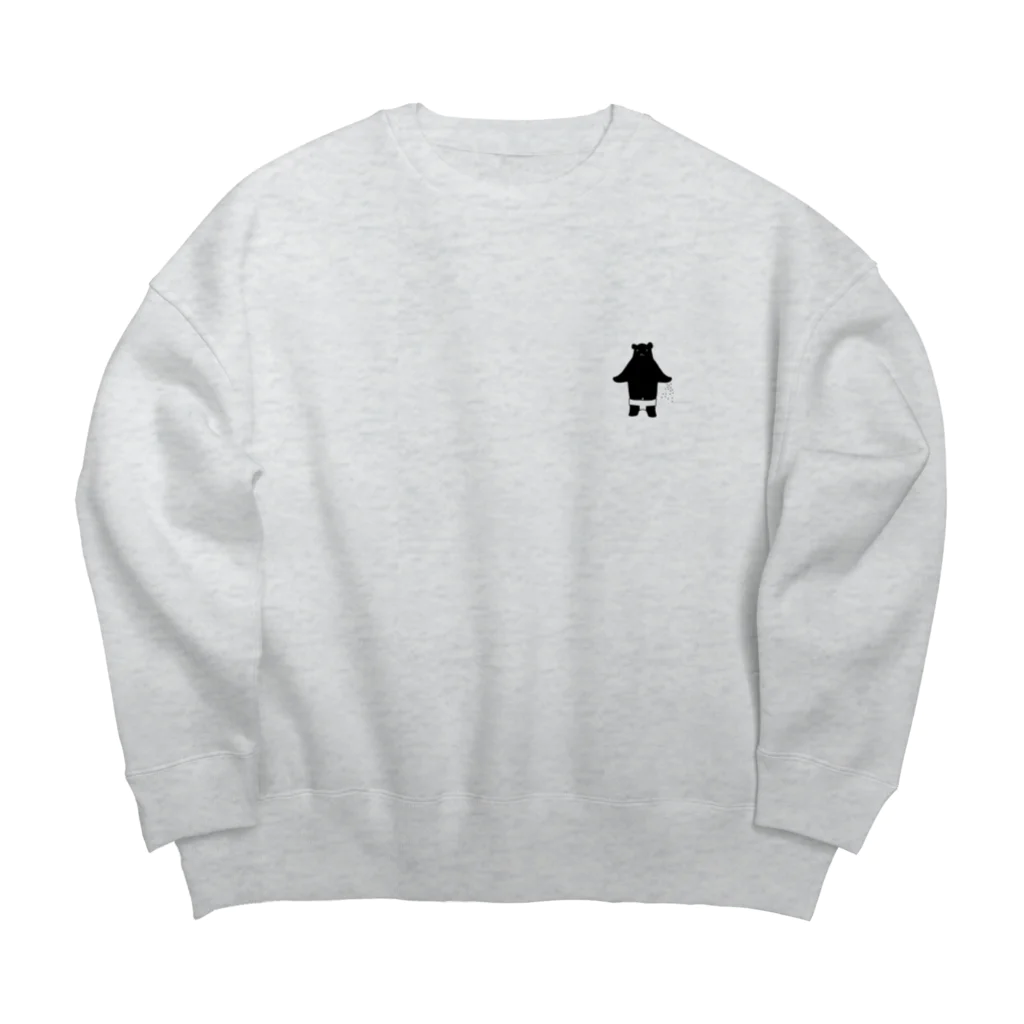 北海道のクマTの北海道のくま（相撲） Big Crew Neck Sweatshirt