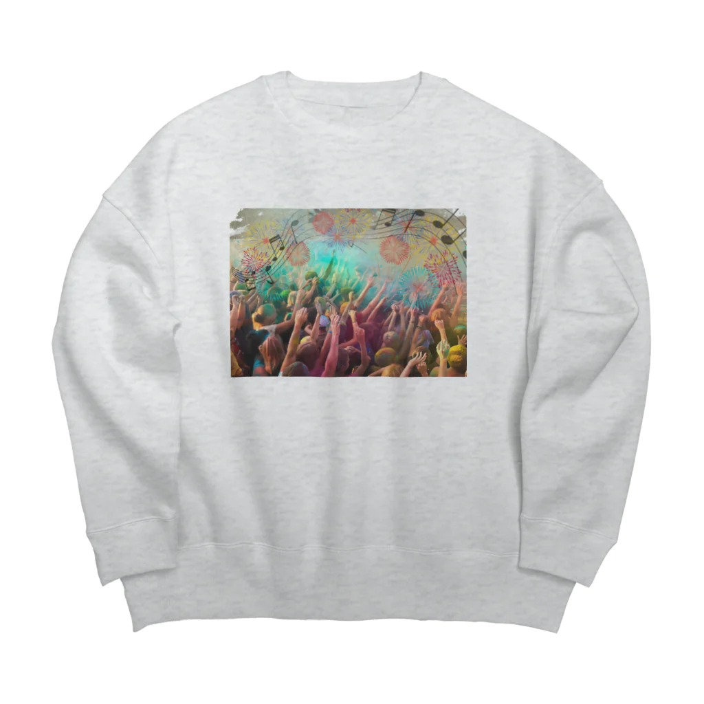 insparation｡   --- ｲﾝｽﾋﾟﾚｰｼｮﾝ｡のmusic festival Big Crew Neck Sweatshirt