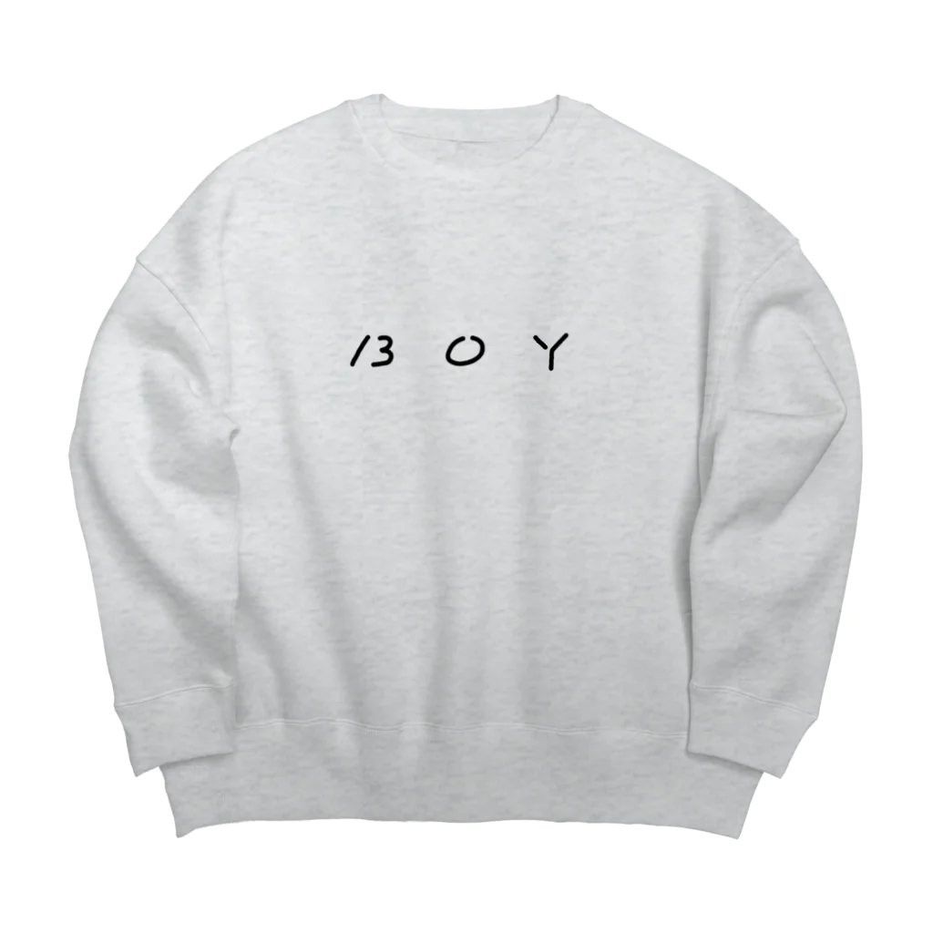 ▷            chiroruのB O Y Big Crew Neck Sweatshirt