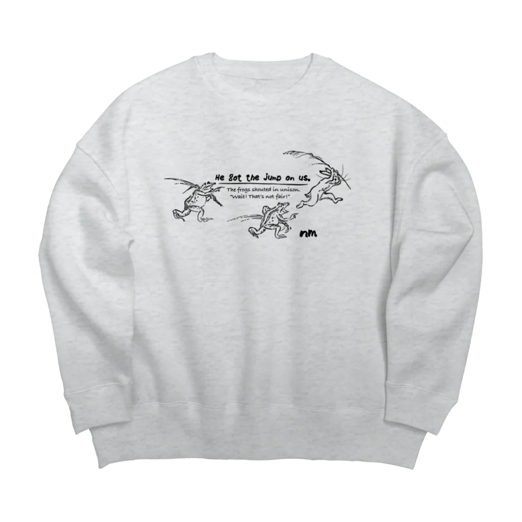 nanometerのnanometer『鳥獣戯画〜抜け駆け〜』ビッグシルエットスウェット Big Crew Neck Sweatshirt