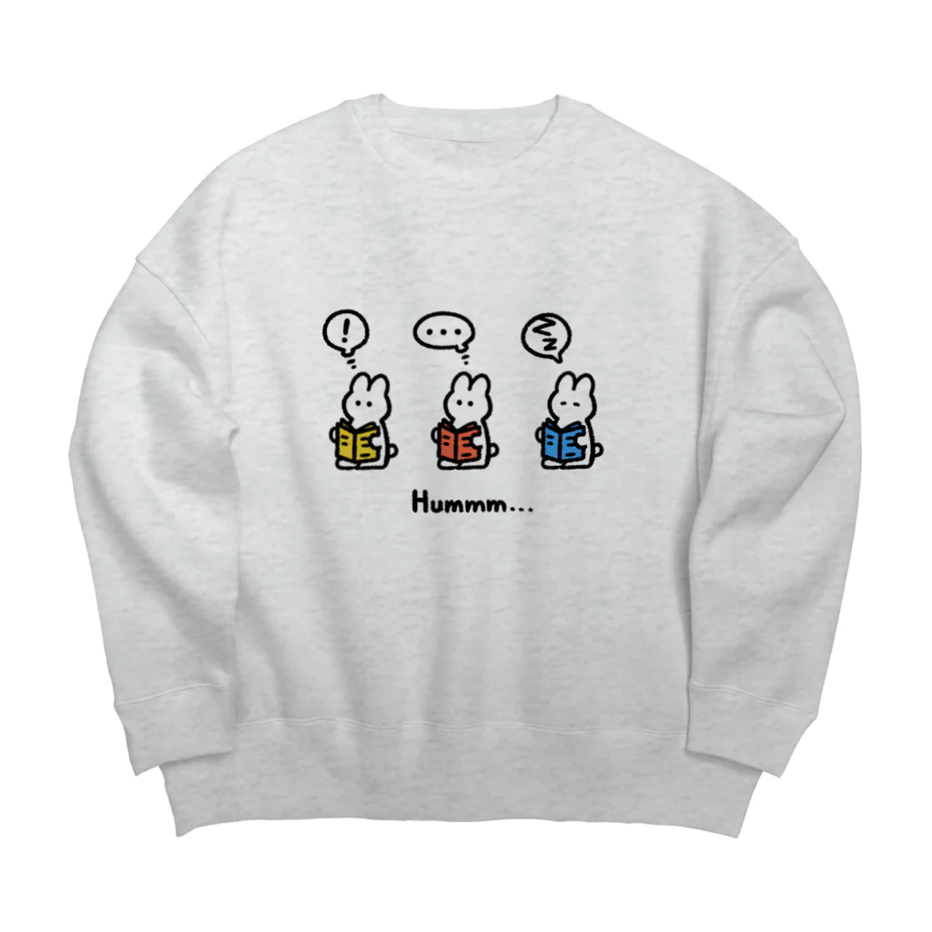 こめつぶ店の読書タイム Big Crew Neck Sweatshirt