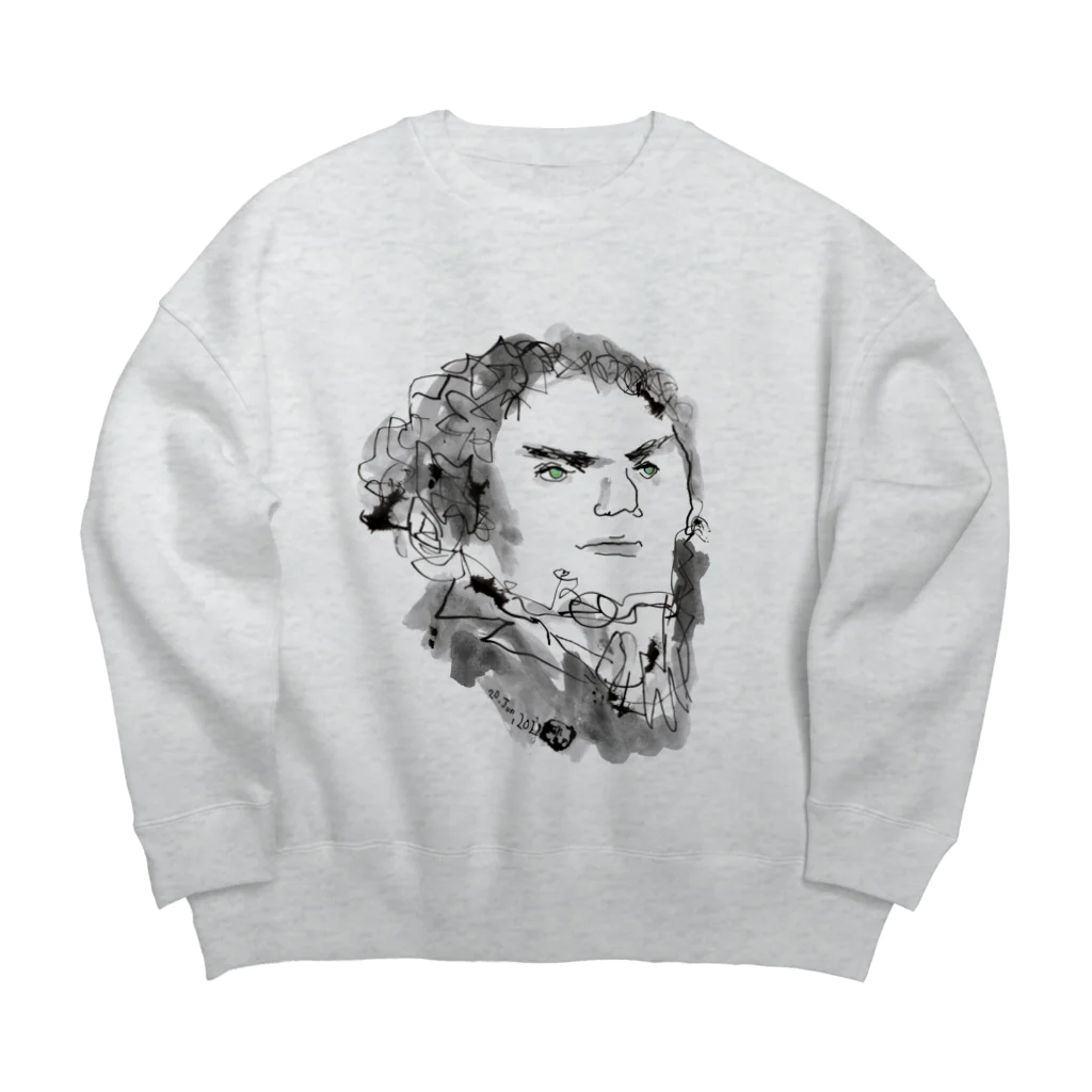 mingo-Edenのベートーヴェン Big Crew Neck Sweatshirt