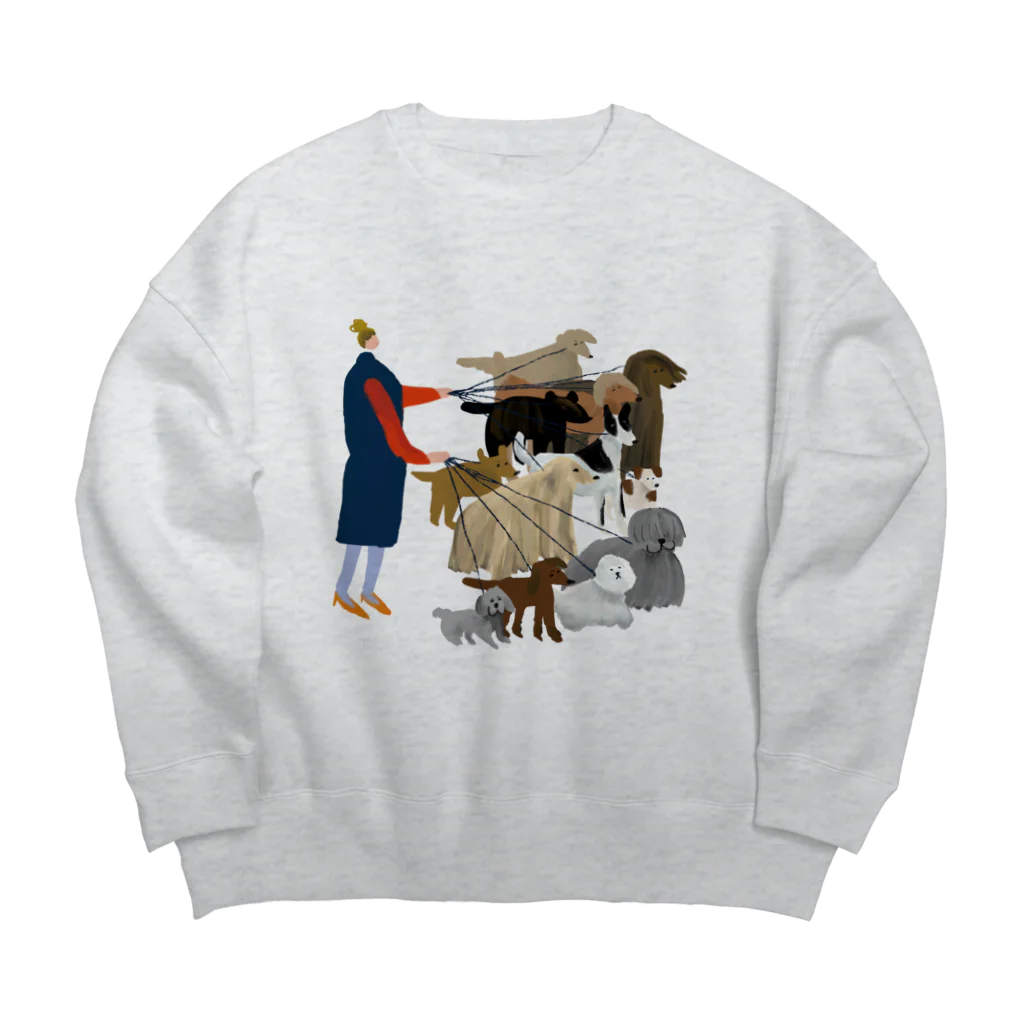 e r i k u r i nのおおさんぽ Big Crew Neck Sweatshirt