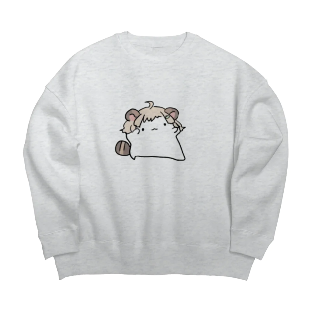 ねまきのおみせのおどるねまき Big Crew Neck Sweatshirt