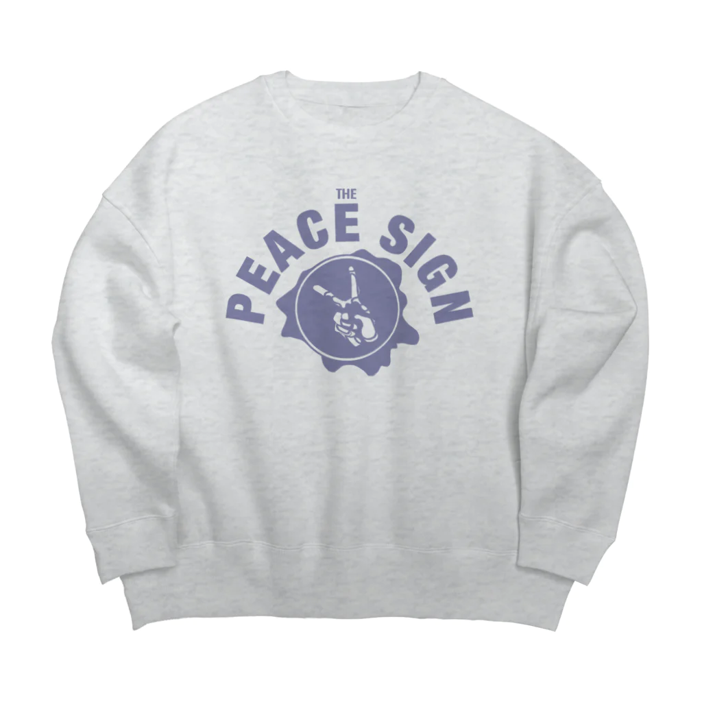 Peace Sign!のTHE PEACE SIGN college logo ビッグシルエットスウェット