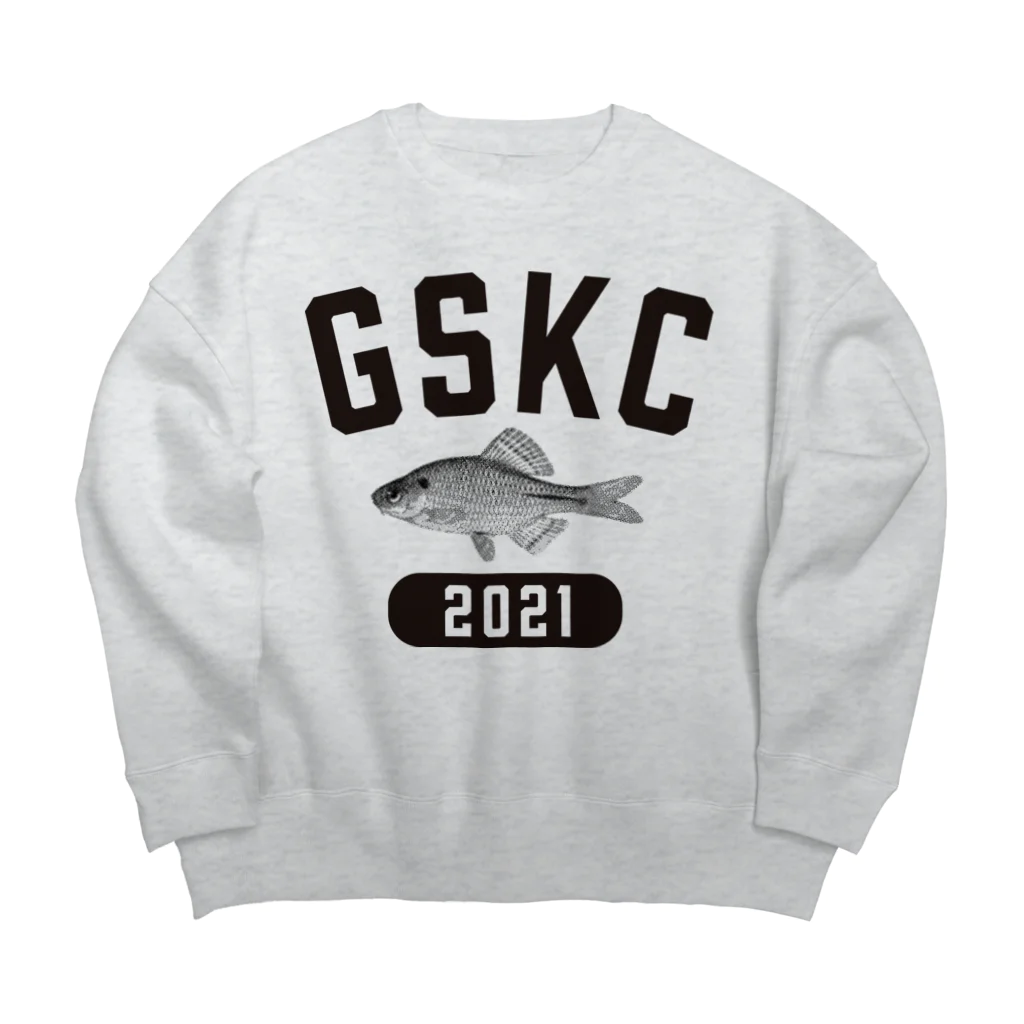 がさっ子クラブのGaSaKkoClub-カレッジロゴ風-ヤリタナゴ（ブラック） Big Crew Neck Sweatshirt