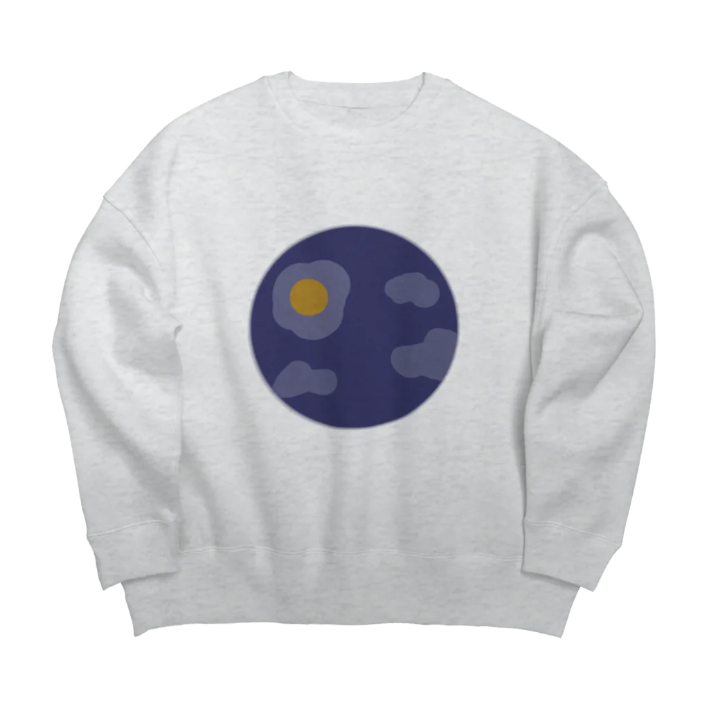 茶碗蒸しの夜空の朝食 Big Crew Neck Sweatshirt