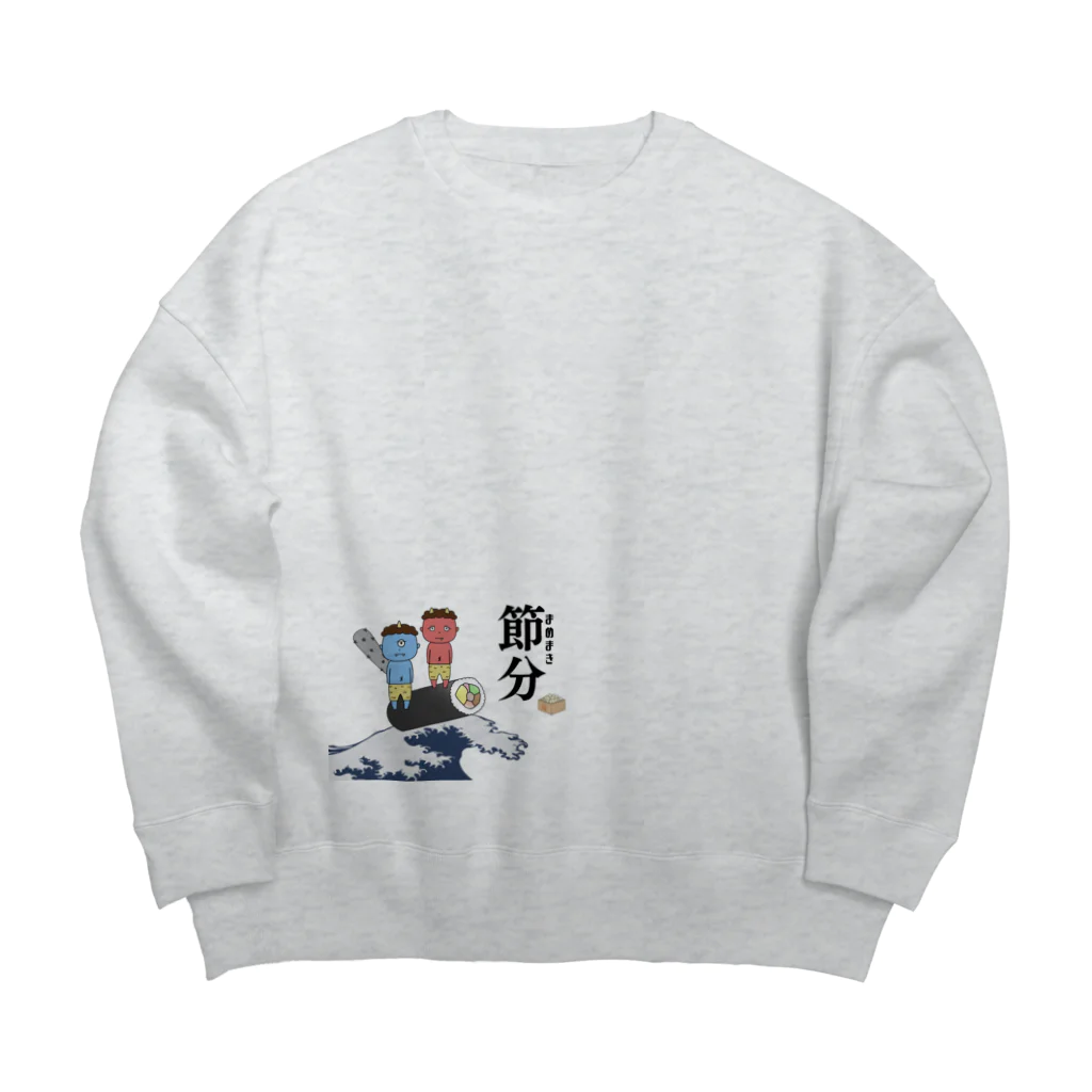 insparation｡   --- ｲﾝｽﾋﾟﾚｰｼｮﾝ｡のいい波乗ってんね Big Crew Neck Sweatshirt