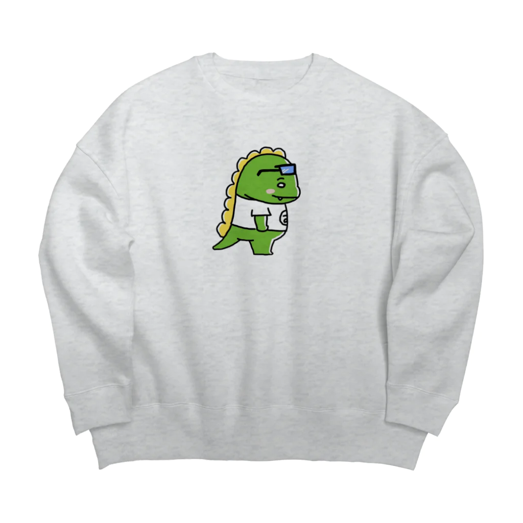 むびおしょっぷのむびおスウェット(横向き) Big Crew Neck Sweatshirt