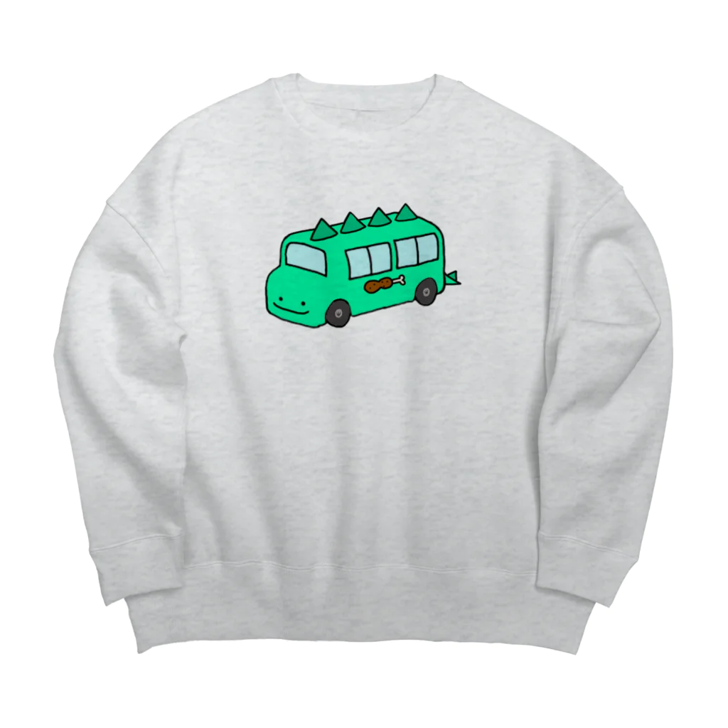 いぬのはなこ小屋のきょうりゅう幼稚園 Big Crew Neck Sweatshirt