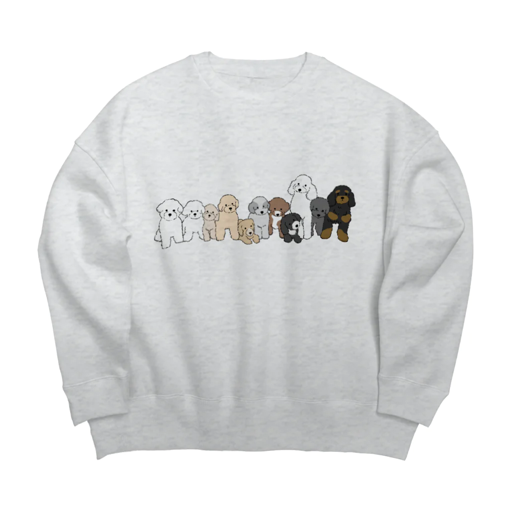 boorichanのわんわんず Big Crew Neck Sweatshirt