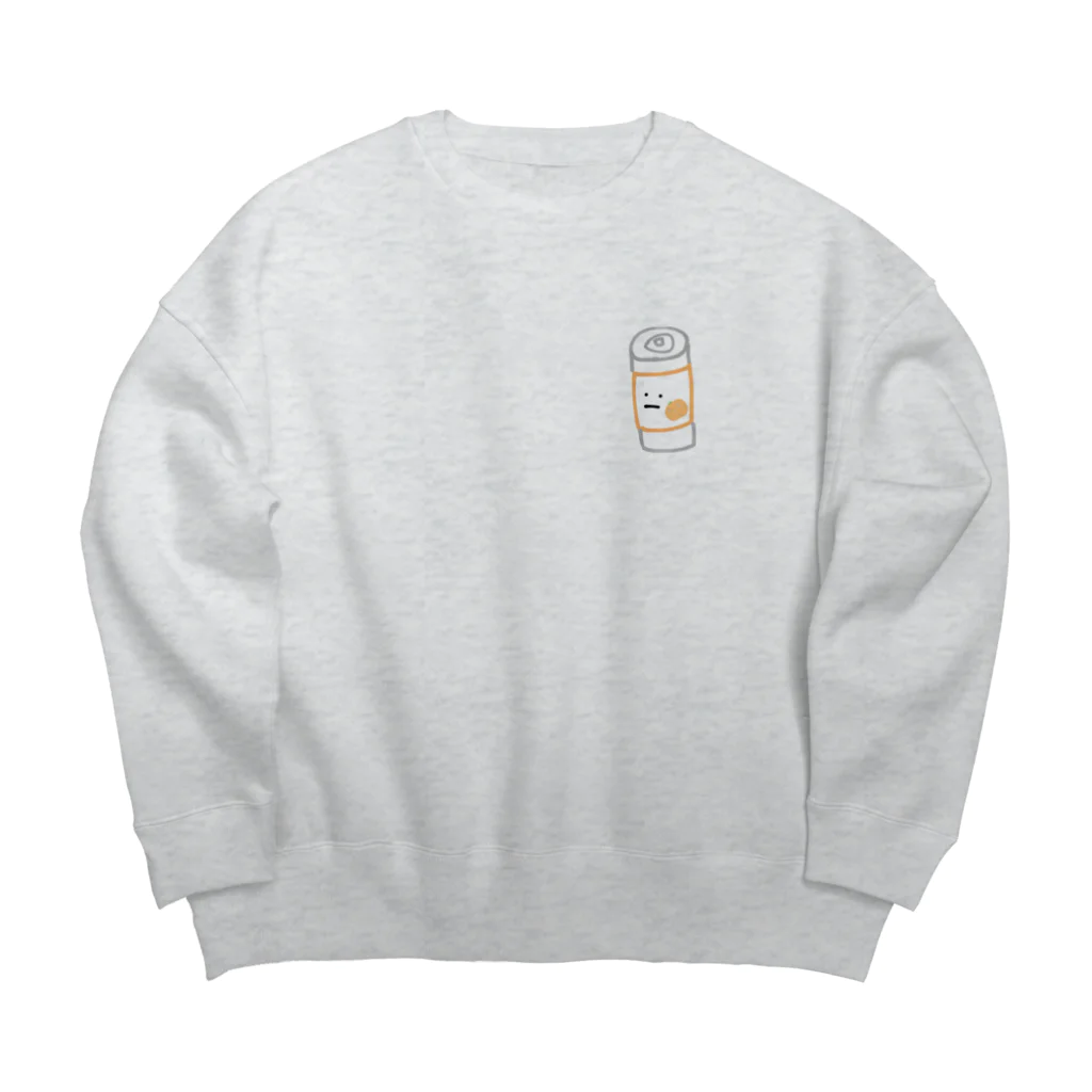 carrot🥕のオレンジジュース(缶) Big Crew Neck Sweatshirt