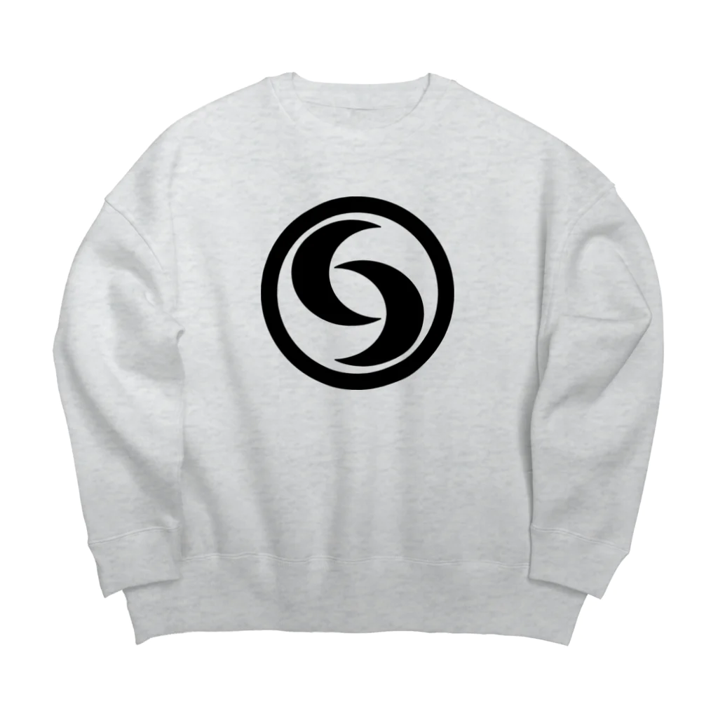 QUQU_WORKSのナクワチ ホピ族 ブラック Big Crew Neck Sweatshirt