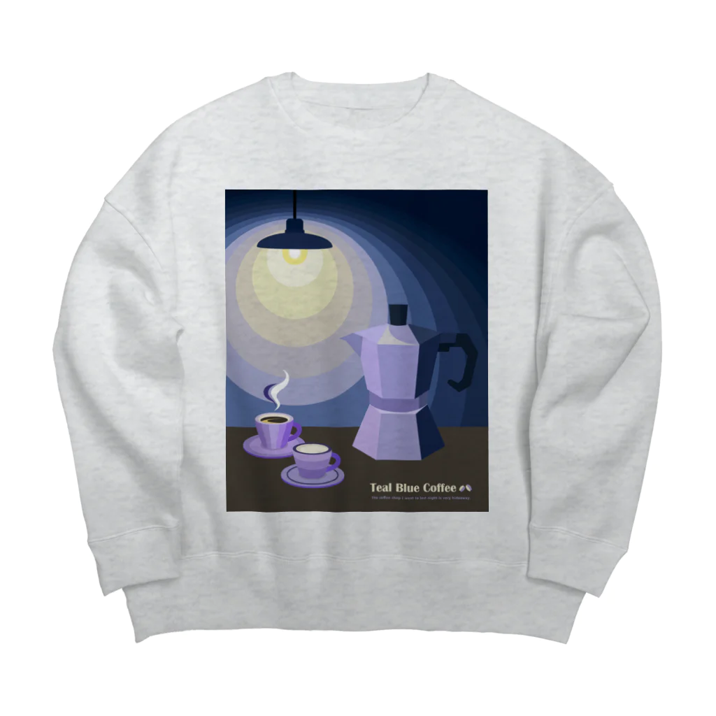 Teal Blue CoffeeのHideaway Big Crew Neck Sweatshirt