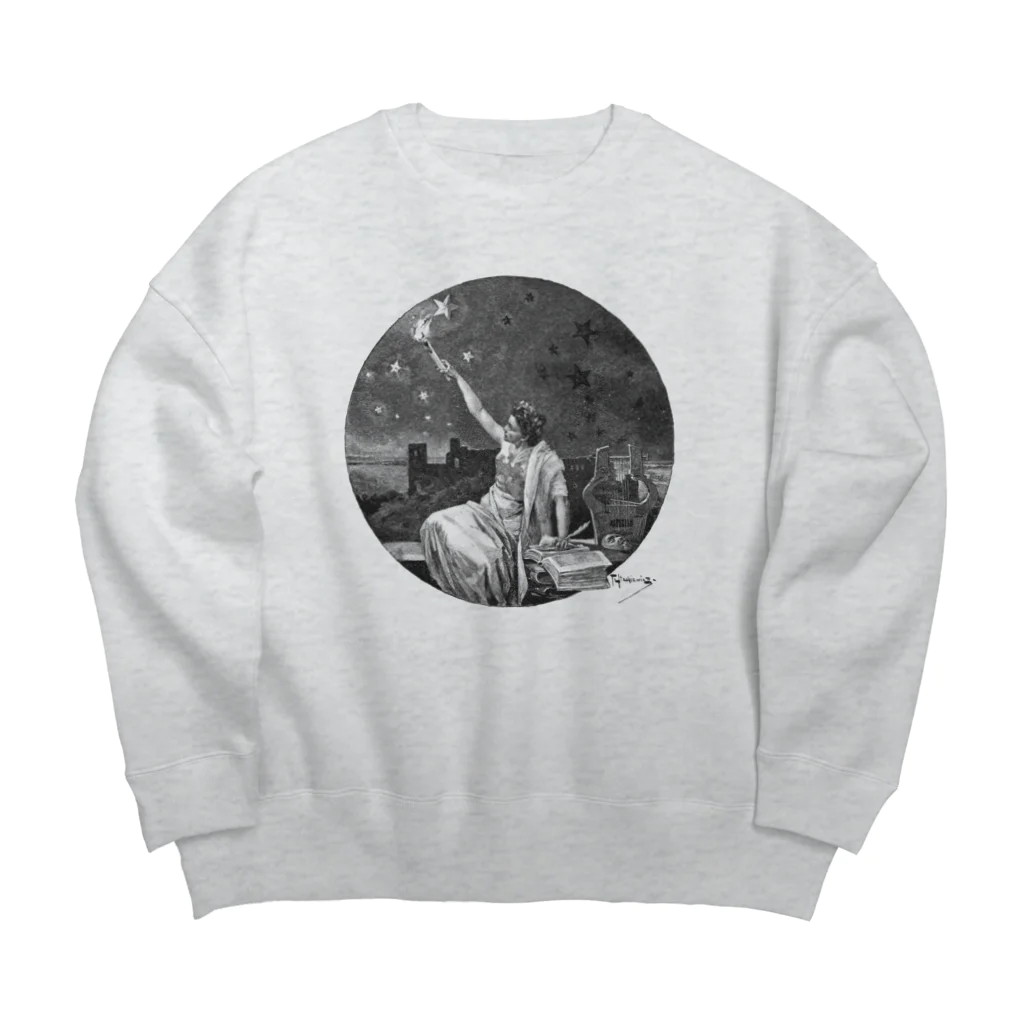 Saza-nami Antique designのSTARS Big Crew Neck Sweatshirt