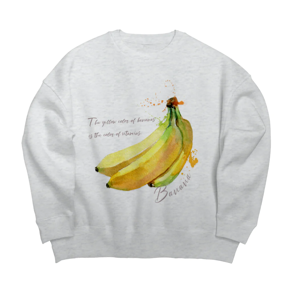 Q-gardens -キューガーデンズのビッグなバナナ Big Crew Neck Sweatshirt