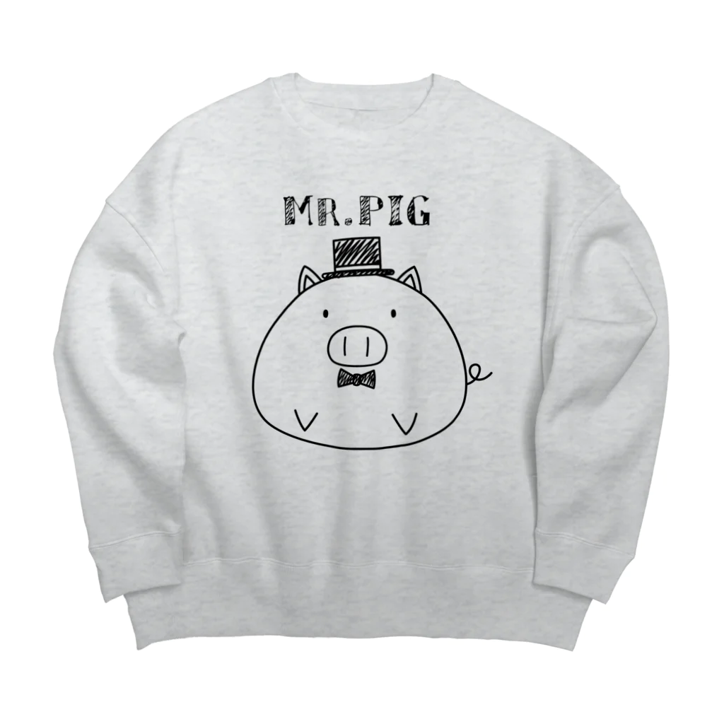 snowballsのミスターピッグ Big Crew Neck Sweatshirt