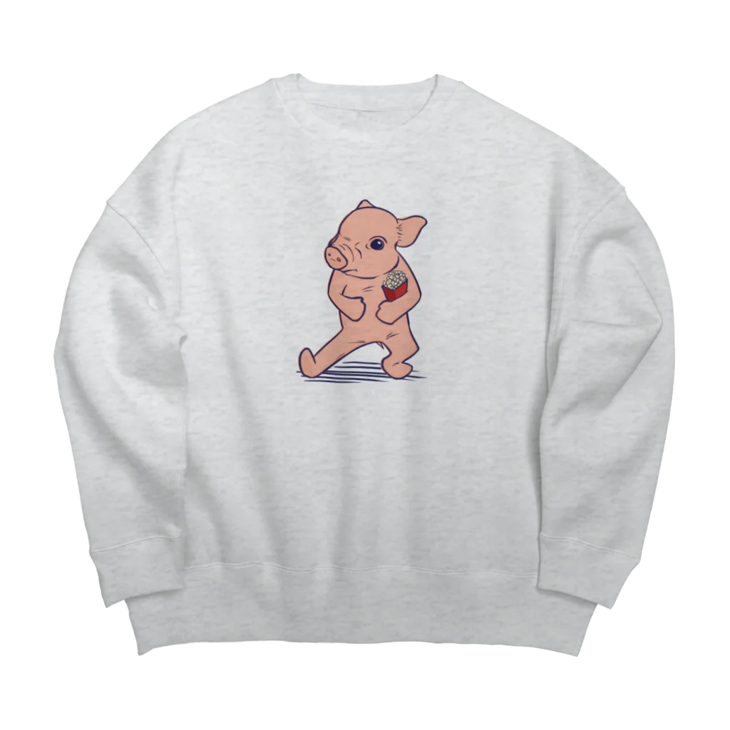 TAKE-TONのミニブタポップコーン Big Crew Neck Sweatshirt