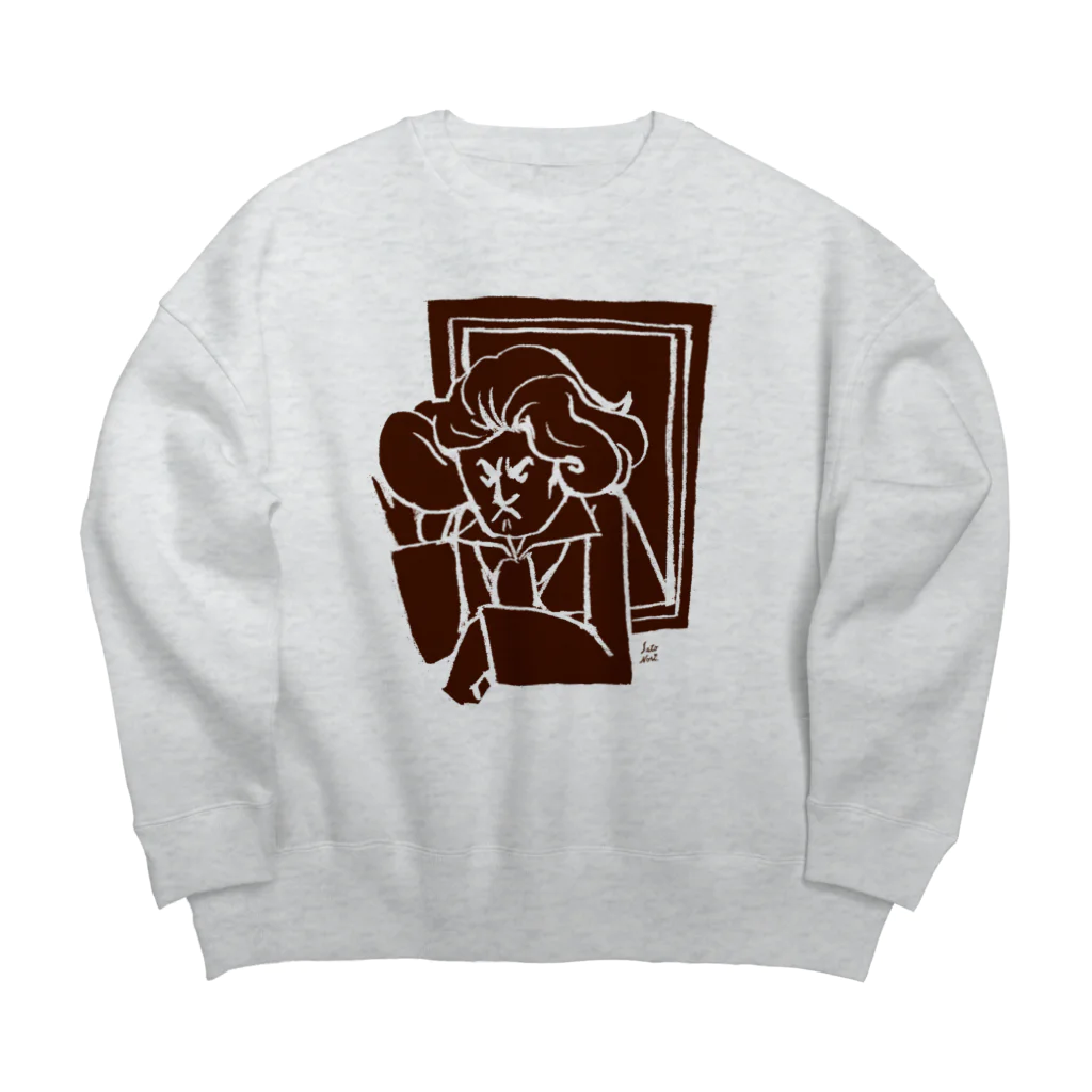 サトウノリコ*の耳がきこえるーベートーベン Big Crew Neck Sweatshirt