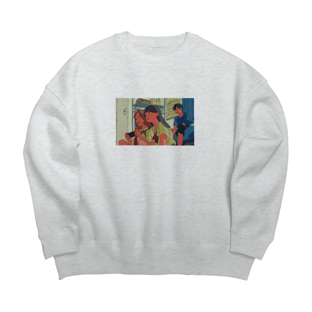 私立パラの丸高校のゲーム中のビッグシルエットスウェット Big Crew Neck Sweatshirt