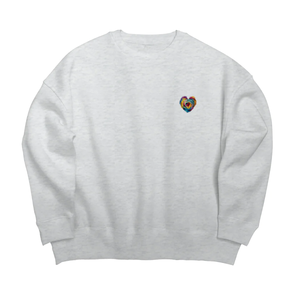 兎屋の愛と薔薇の関係性 Big Crew Neck Sweatshirt