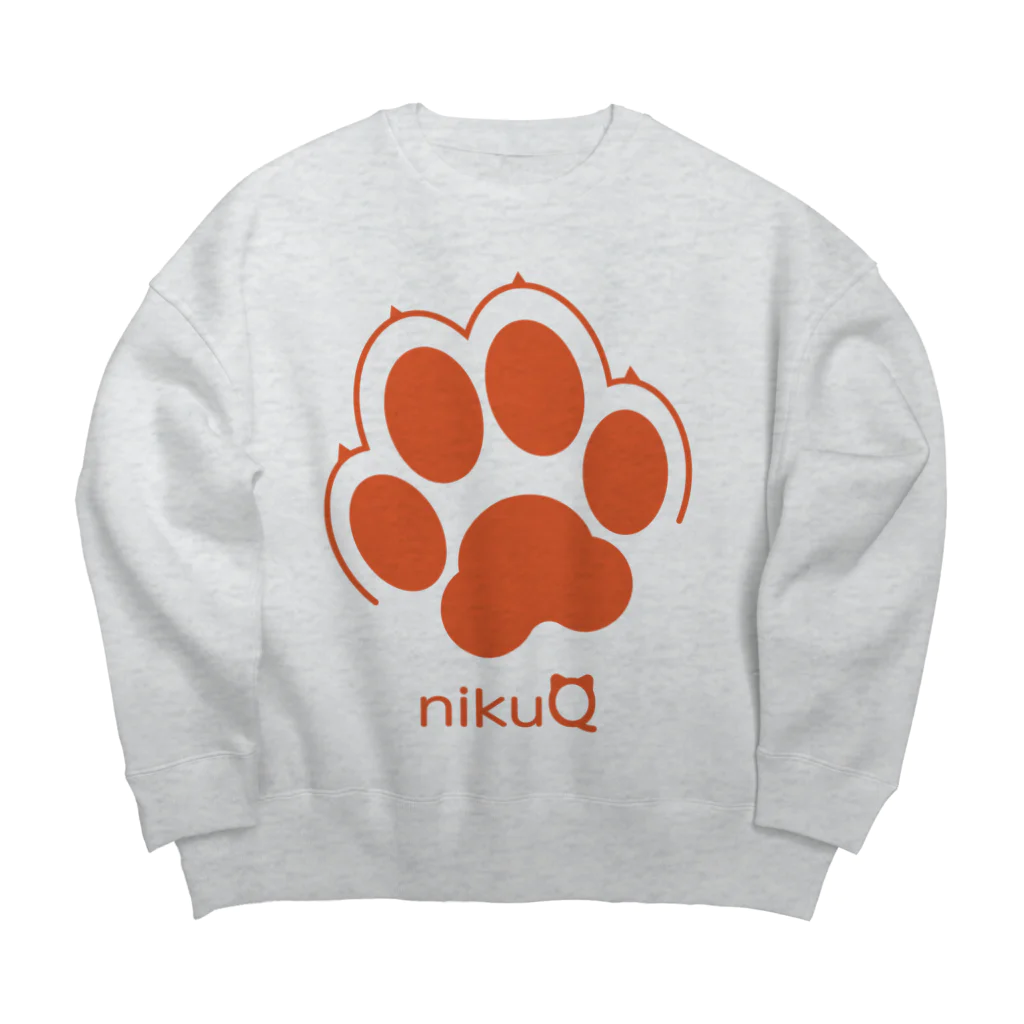 WebArtsの肉球をモチーフにしたオリジナルブランド「nikuQ」（犬タイプ）です ビッグシルエットスウェット