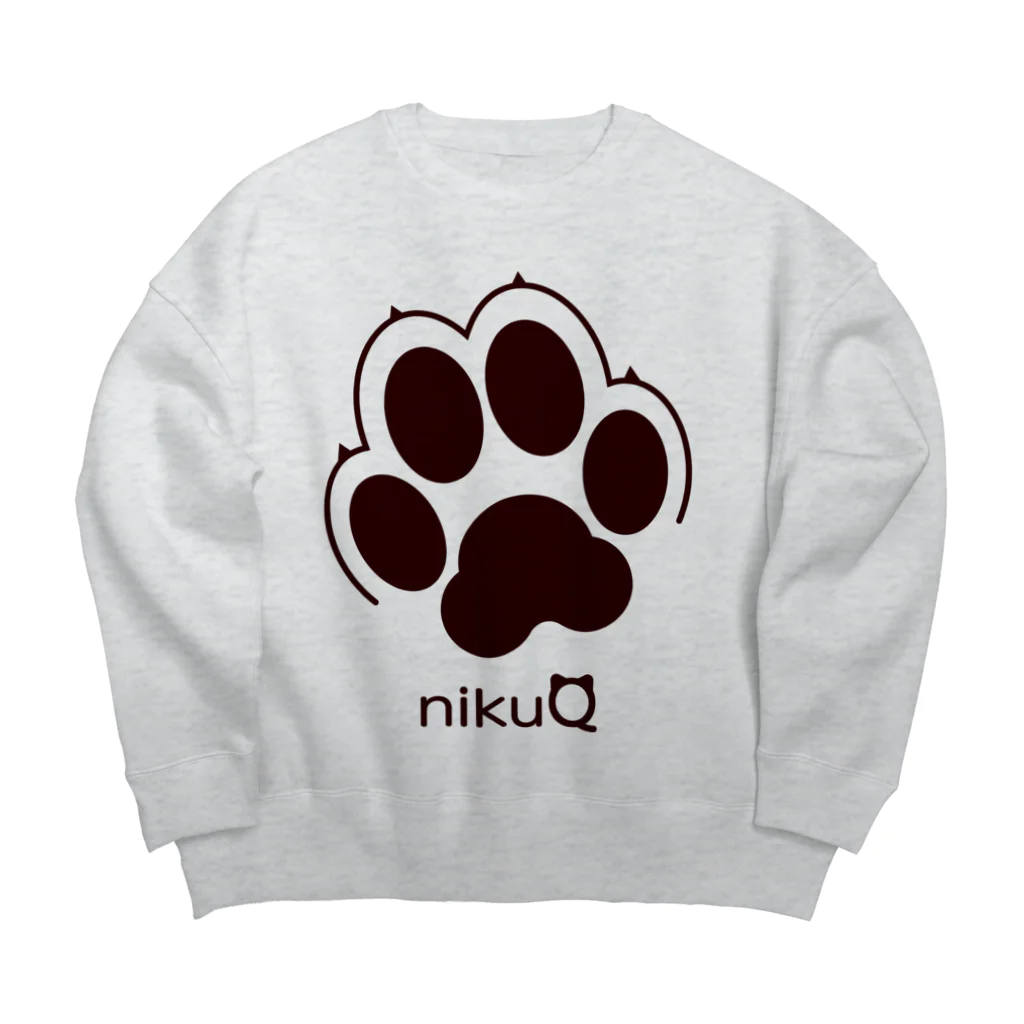 WebArtsの肉球をモチーフにしたオリジナルブランド「nikuQ」（犬タイプ）です ビッグシルエットスウェット