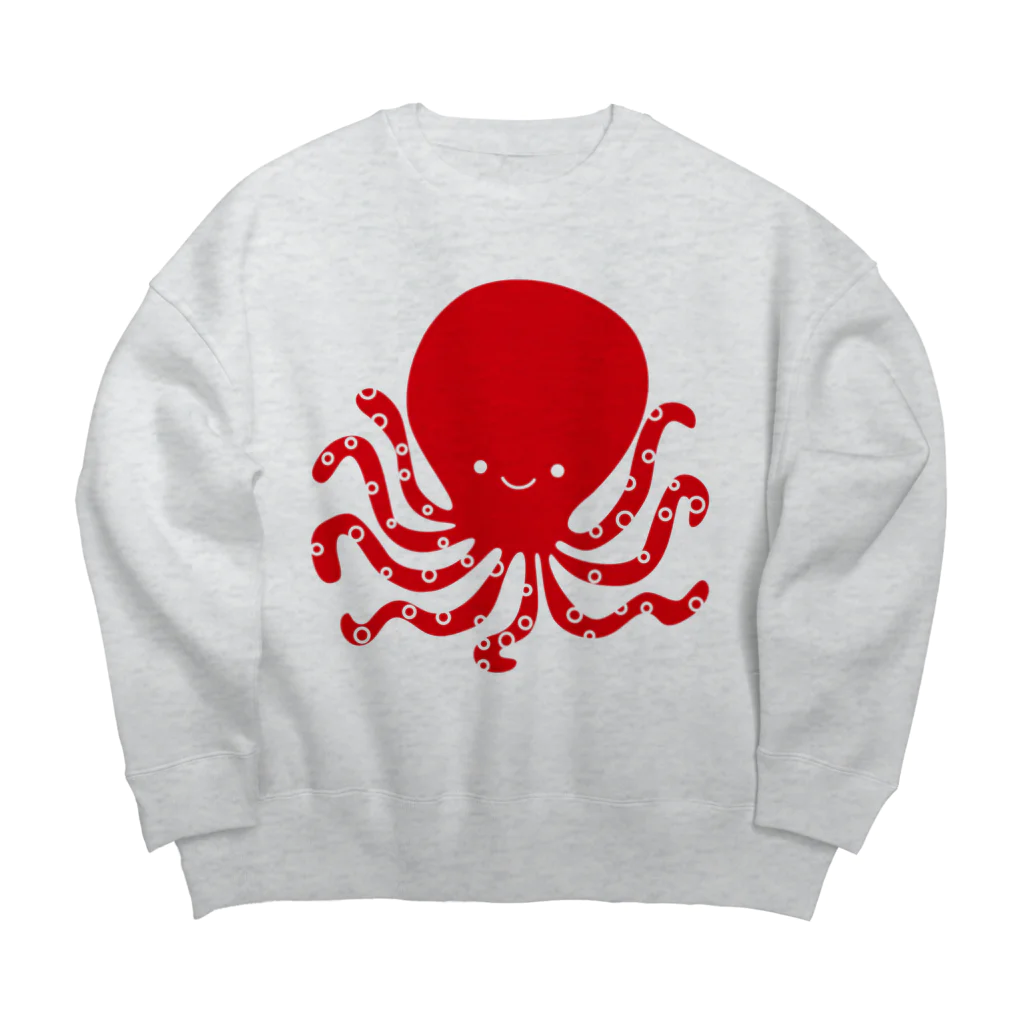 たここ（octopus）のたここ Big Crew Neck Sweatshirt