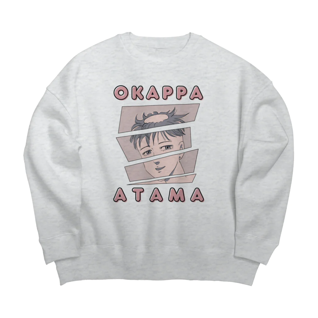 kazu_gのおかっぱ頭 Big Crew Neck Sweatshirt