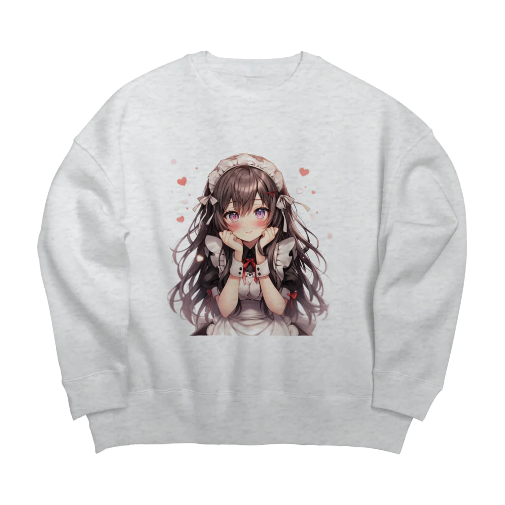 StellaのAIメイドカフェ　ジュンちゃん Big Crew Neck Sweatshirt